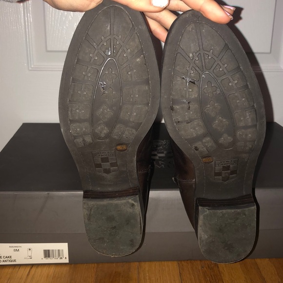Vince Camuto Chocolate Brown Phillie Boots Size 8 - Picture 4 of 7